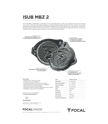 ISUB MBZ 2 Focal Kit SUB Mercedes #6 - 1818ISUBMBZ2