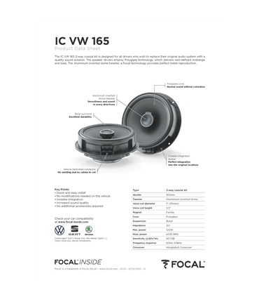 Focal IC VW 165 #1 - 1818ICVW165