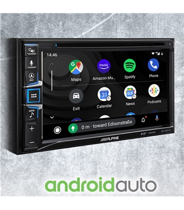 INE-W611D  Alpine Sistema multimédia Apple CarPlay e Android - INE-W611D