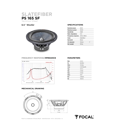 Kit Focal PS165 SF #8 - 1818PS165SF