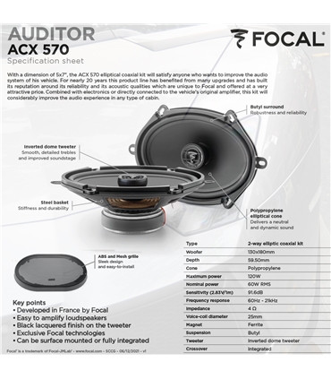 Focal Auditor Kit ACX-570 #3 - 1818ACX570