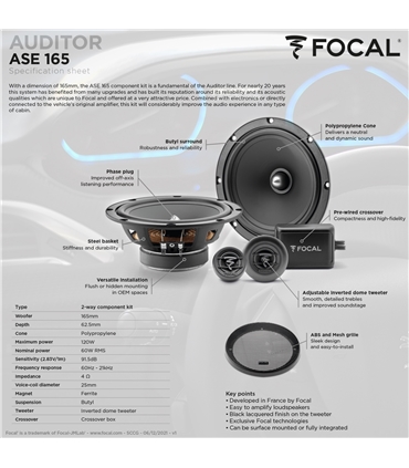 Focal Auditor  ASE-165 - 1818ASE165