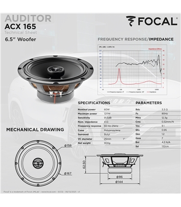 Focal Auditor Kit ACX-165 #2 - 1818ACX165
