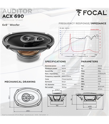 Focal Auditor Kit ACX-690 #4 - 1818ACX690
