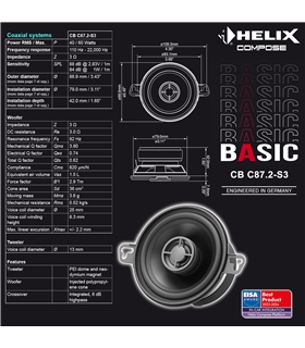 HELIX  COMPOSE BASIC CB C87.2-S3 - CBC87.2-S3