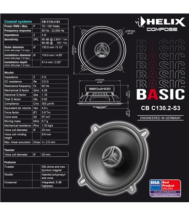 HELIX  COMPOSE BASIC CB C130.2-S3 - CBC130.2-S3