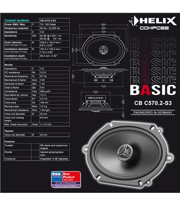 HELIX  COMPOSE BASIC CB C570.2-S3 - CBC570.2-S3