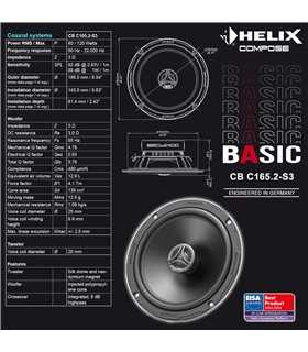 HELIX  COMPOSE BASIC CB C165.2-S3 - CBC165.2-S3