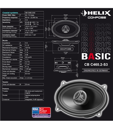 HELIX  COMPOSE BASIC CB C460.2-S3 - CBC460.2-S3