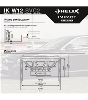 HELIX IK W12 SVC2 -Bobine 1 X 2ohm #1 - IKW12SVC2