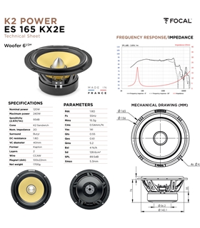 ES165KX2 EVO  -Kit duas vias separadas K2 Power 165mm #9 - 1818ES165KX2EVO
