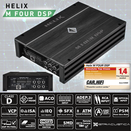Amplificador DSP Helix M Four DSP