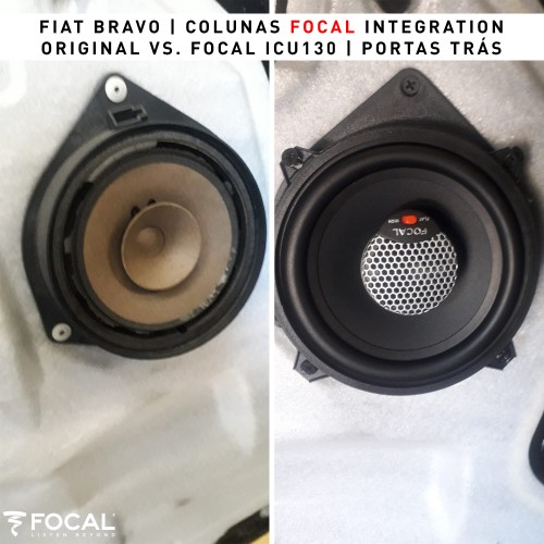 Colunas Fiat Bravo Focal Integration