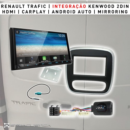 Auto rádio Android Auto Carplay Renault Trafic 