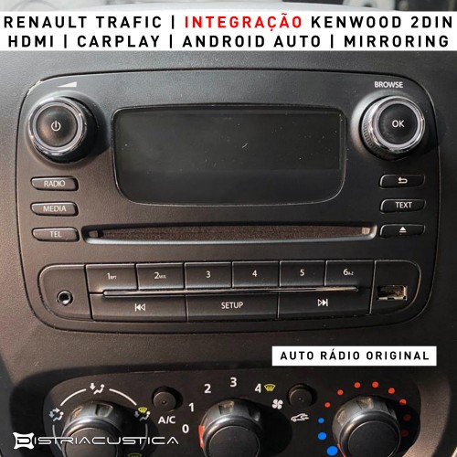 Auto rádio Android Auto Carplay Renault Trafic 