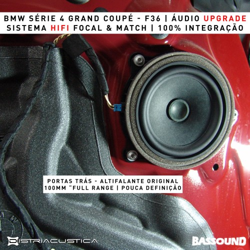 Áudio upgrade BMW 4 Grand Coupé F36 Bassound