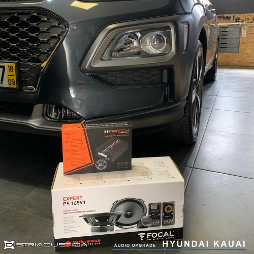 Hyundai Kauai colunas Focal amplificador dsp Match