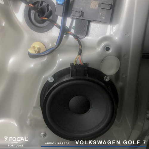 bidden volume G Colunas Focal Vw Golf 7 - Car audio HiFi Upgrade 1din 2din