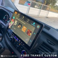Auto-rádio e colunas Ford Transit Custom