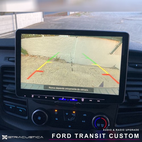 Auto-rádio e colunas Ford Transit Custom