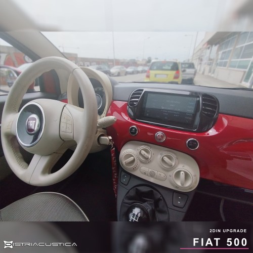Auto-rádio Fiat 500 Carplay Android Auto