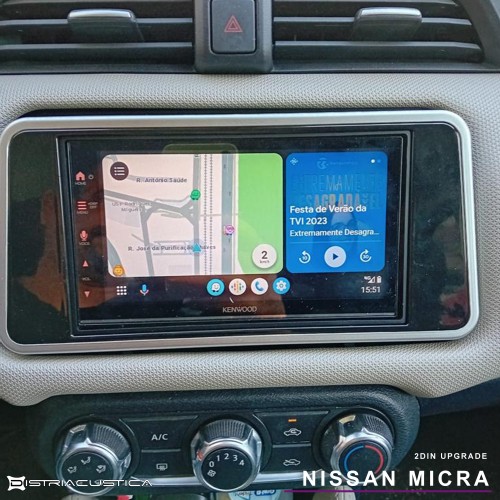 Auto-rádio Nissan Micra Carplay Android Auto