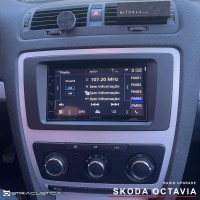 Auto rádio Skoda Octavia Carplay Android Auto