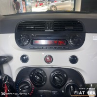 Fiat 500 auto rádio carplay android auto