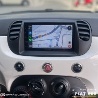 Fiat 500 auto rádio carplay android auto